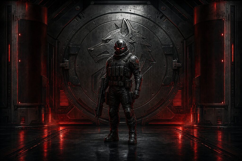 Crimson Steel Vault Wallpaper Set digital asset collection